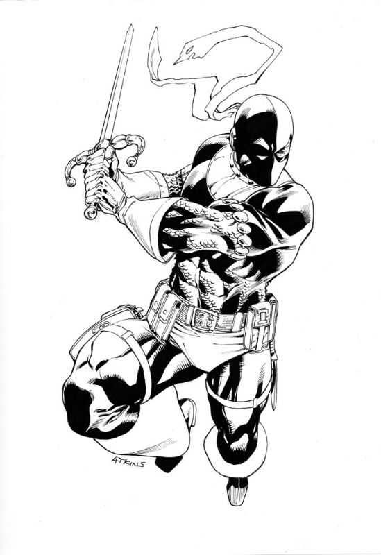 Deathstroke the Terminator, in Shane Simek's TEEN TITANS Sketchbook ...